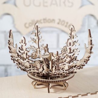 Puzzle 3D Floare din Lemn Ugears