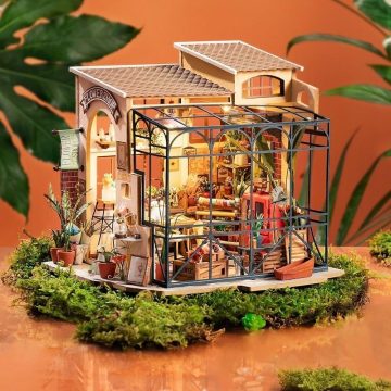 Puzzle 3D Minicasuta Floraria Emily, Lemn, Rolife