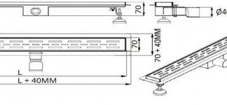 Rigola Grila din inox Everpro 900x70 VEN-S907A ( stoc bucegi )