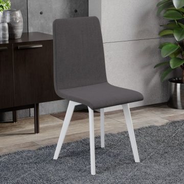 Scaun Rosa Gri Inchis - Westa 8 - Tip Scoica Tapitat