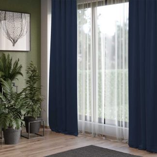 Set 2 draperii Albastru