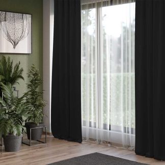 Set 2 draperii Negru