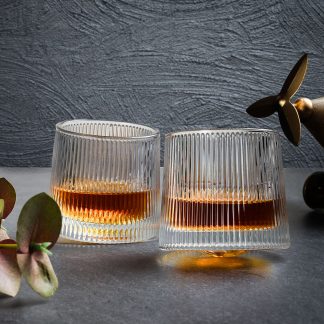 Set 2 Pahare whiskey, Deluxe Rotating Vertical