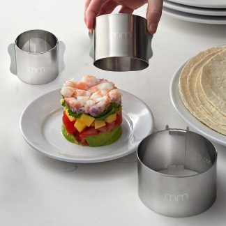 Set 3 inele monoportii, reglabile din inox