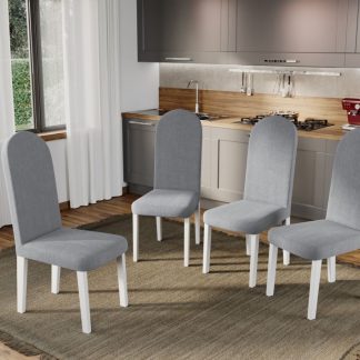 Set 4 Scaune Grand Gri Deschis