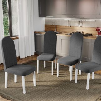 Set 4 Scaune Grand Gri Inchis