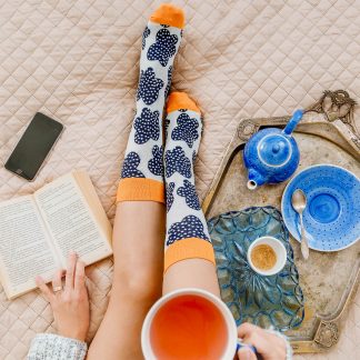 Set 5 perechi sosete colorate cu modele vesele