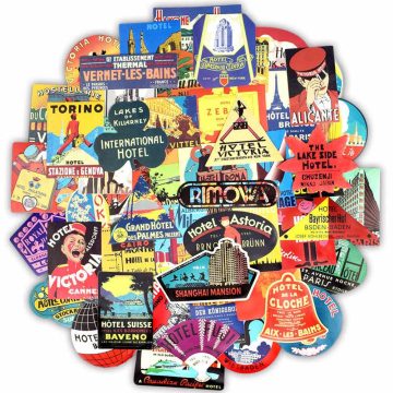 Set 56 stickere laptop Travel Addict