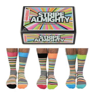 Set 6 sosete colorate cu dungi Stripe-Teasing