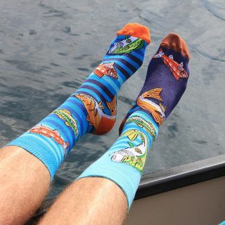 Set 6 sosete colorate pentru pescari