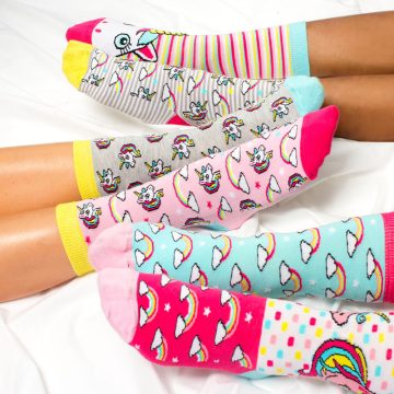 Set 6 Sosete cu Unicorni