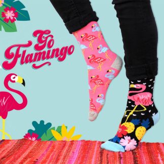 Set 6 Sosete Flamingo