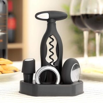Set cadou accesorii vin cu suport elegant