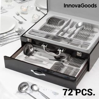 Set cadou tacamuri otel inoxidabil Caseta D Lux Cook, 72 de piese
