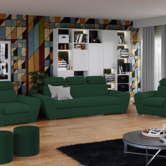 Set Canapea si Fotolii Barini Verde