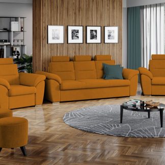 Set Canapea si Fotolii Biano Portocaliu