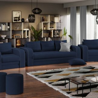 Set Canapea si Fotolii Camila Albastru