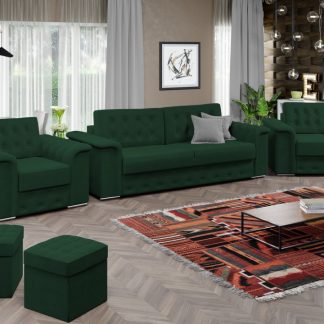 Set Canapea si Fotolii Olimp Verde