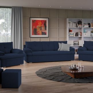 Set Canapea si Fotolii Roma Albastru