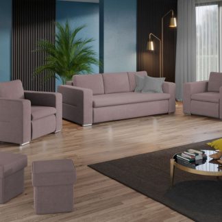 Set Canapea si Fotolii Ivy Roze