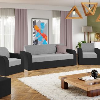 Set Canapea si Fotolii Mini Gri Deschis / Gri Antracit