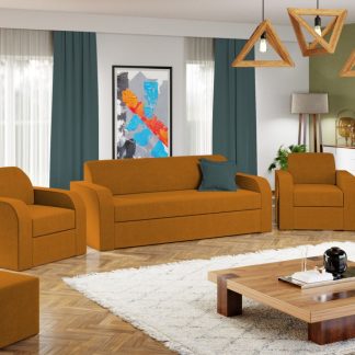 Set Canapea si Fotolii Mini Portocaliu