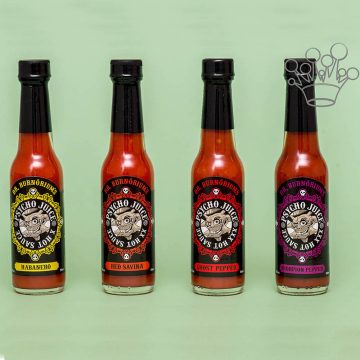 Set de 4 sosuri super picante PSYCHO Juice