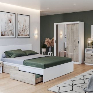 Set Mobila Dormitor Forest C04 cu oglinda