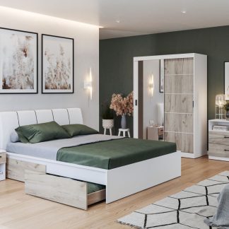 Set Mobila Dormitor Forest C08 tapitat / oglinda