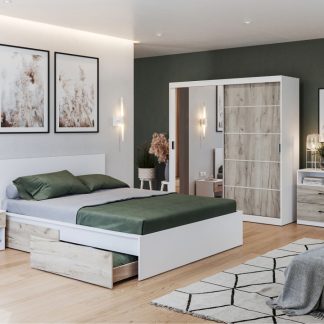 Set Mobila Dormitor Forest C12 cu oglinda