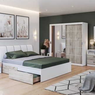 Set Mobila Dormitor Forest C16 tapitat / oglinda