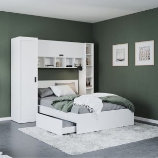 Set Mobila Dormitor Nordis 2.26m cu pat incadrat