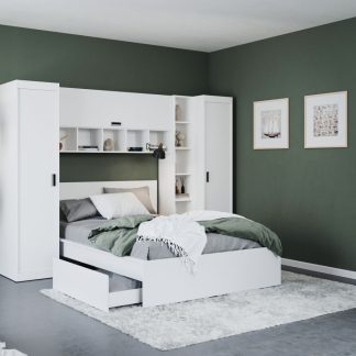 Set Mobila Dormitor Nordis 2.70m cu pat incadrat