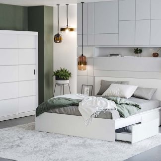 Set Mobila Dormitor Nordis Alb C17