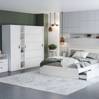 Set Mobila Dormitor Nordis Alb C21