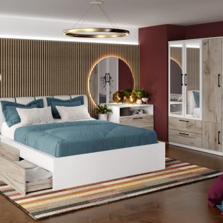 Set Mobila Dormitor Relax C17 tapitat / oglinda