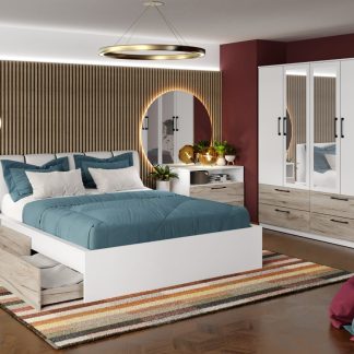 Set Mobila Dormitor Relax C22 tapitat / oglinda