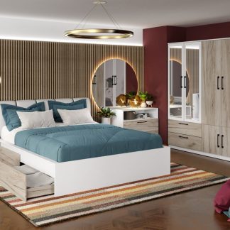 Set Mobila Dormitor Relax C23 tapitat / oglinda