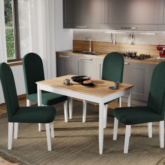 Set Masa Grand Stejar + 4 Scaune Grand Verde