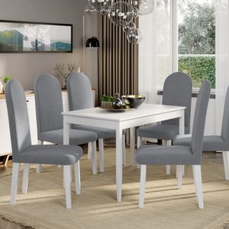 Set Masa Grand Alba + 6 Scaune Grand Gri Deschis