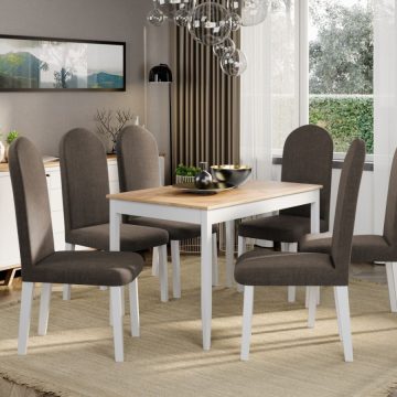 Set Masa Grand Stejar + 6 Scaune Grand Maro