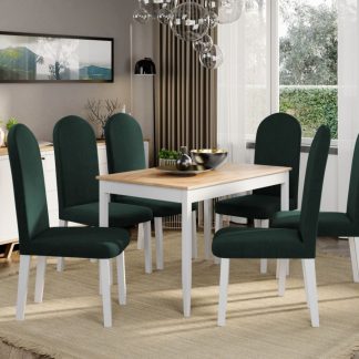 Set Masa Grand Stejar + 6 Scaune Grand Verde