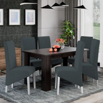 Set Masa Extensibila + 6 Scaune Venetia Castel 97
