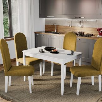 Set Masa Grand Alba + 4 Scaune Grand Mustar