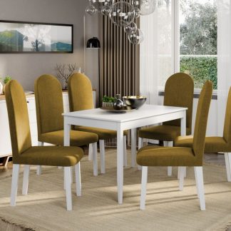 Set Masa Grand Alba + 6 Scaune Grand Mustar