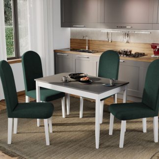 Set Masa Grand Gri + 4 Scaune Grand Verde