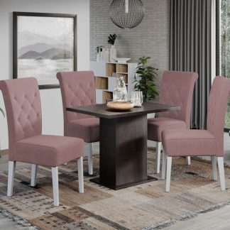 Set Masa Smart Wenghe + 4 Scaune Oslo Royal Velvet 6