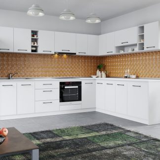 Set Mobila Bucatarie Colt Mina Pure 300*240 Alb C61