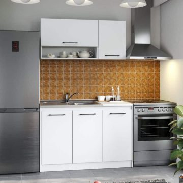 Set Mobila Bucatarie Mina Pure 120 Alb C52