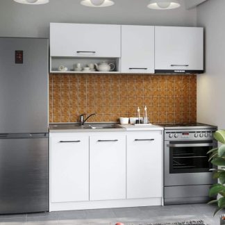 Set Mobila Bucatarie Mina Pure 180 Alb C51